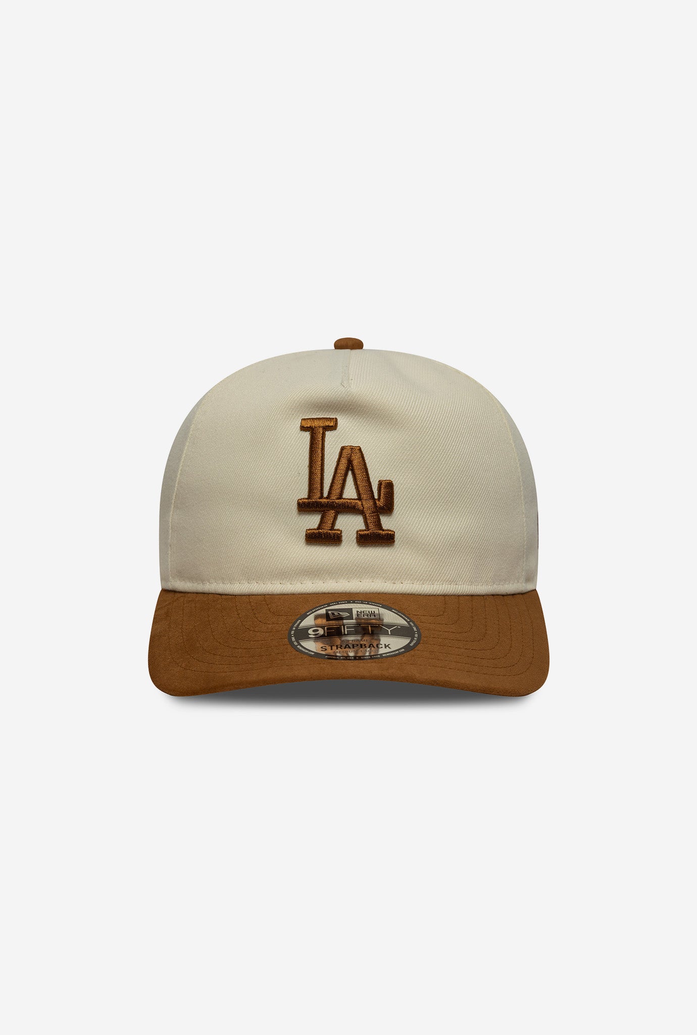 Los Angeles Dodgers Suede Visor 9FIFTY Strapback - Brown