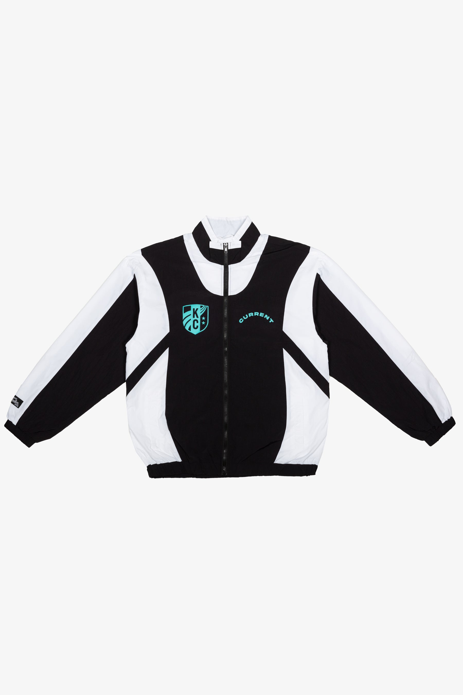 Kansas City Current Colour Block Track Jacket - Off Black / White