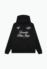 Toronto Blue Jays World Series 2025 Cursive Oversized Hoodie - Black