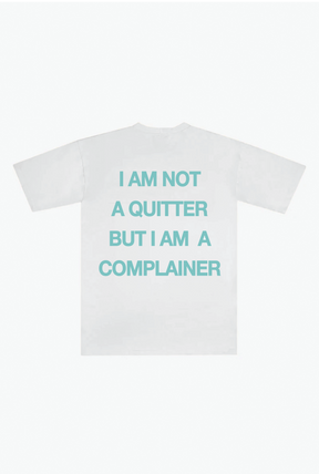 Not a Quitter Heavyweight T-Shirt - White