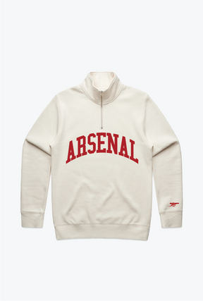 Arsenal FC Quarter Zip - Elfenbein