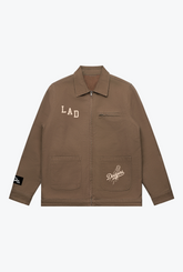 Los Angeles Dodgers Arbeitsjacke - Walnuss