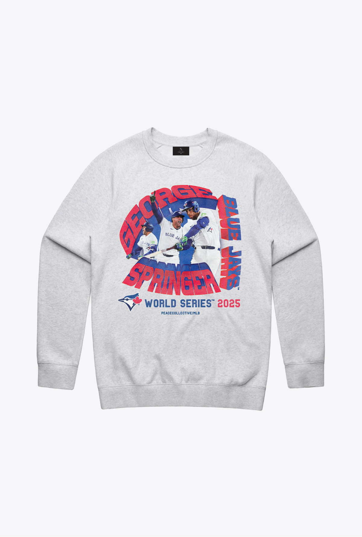 Toronto Blue Jays World Series 2025 George Springer Homerun Crewneck - Ash