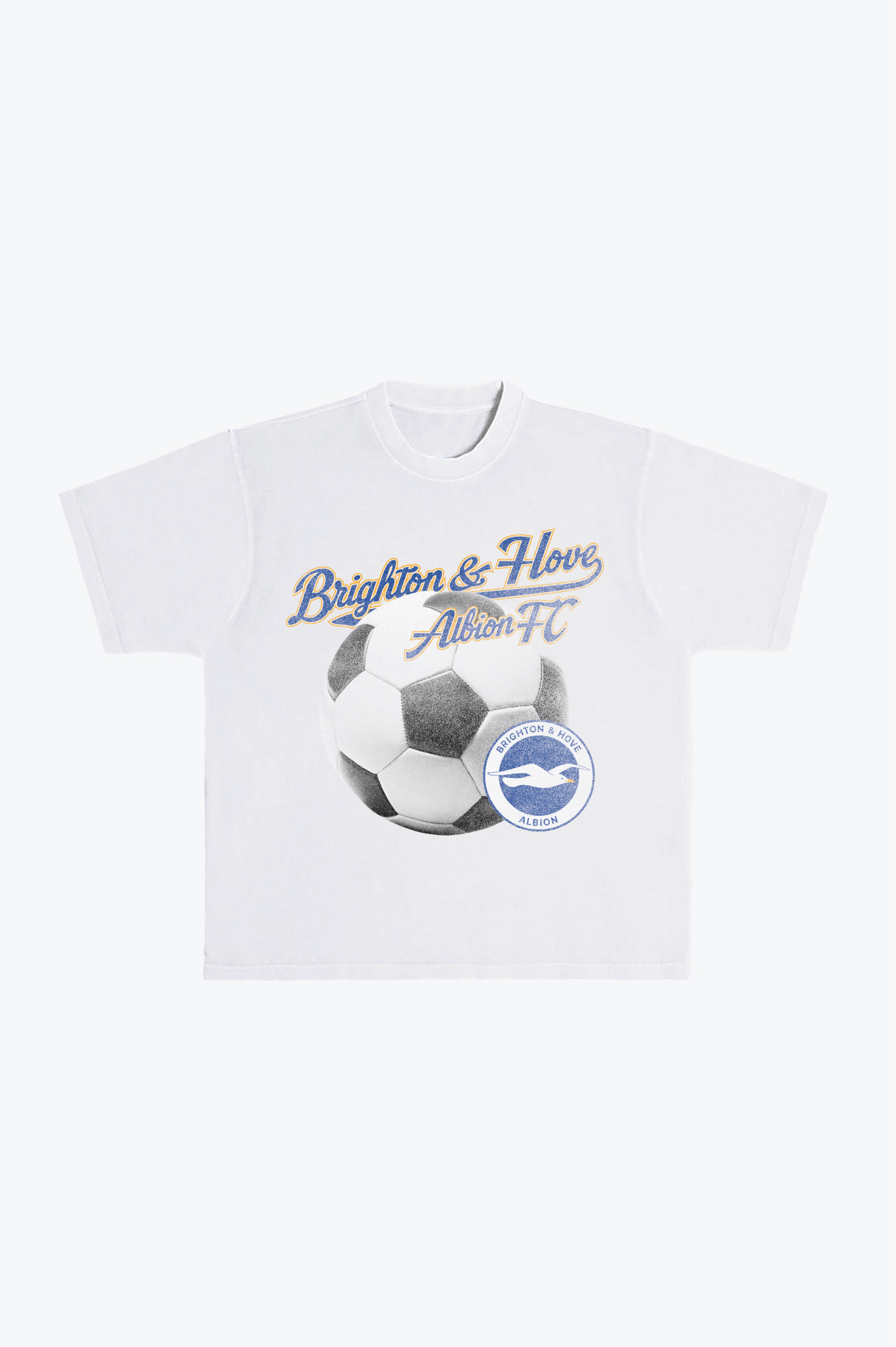 Brighton & Hove Albion F.C. Heavyweight T-Shirt - White