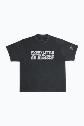 P/C x Bob Marley Every Little Thing Garment Dyed Heavyweight T-Shirt - Black