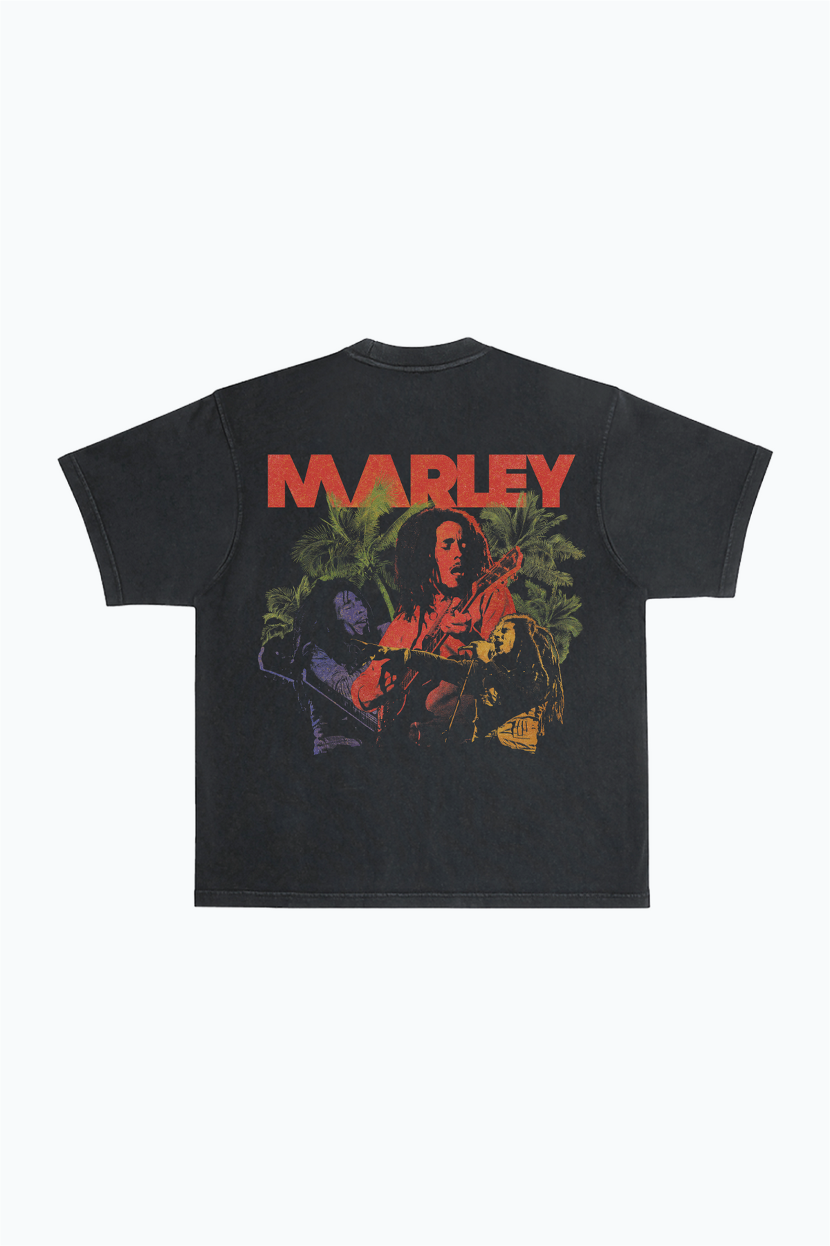 P/C x Bob Marley One Love Garment Dyed Heavyweight T-Shirt - Black