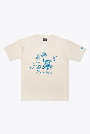 Barcelona Summer Heavyweight T-Shirt - Ivory