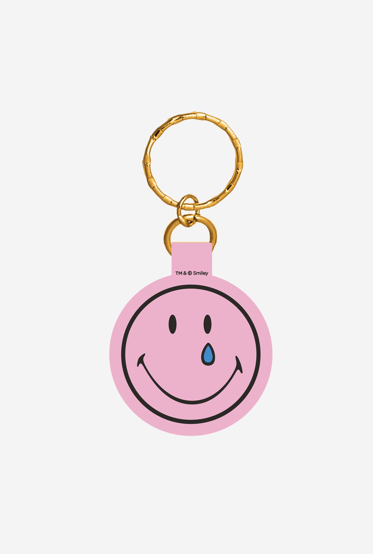 SMILEY: Being Human is Hard Keychain - Yellow