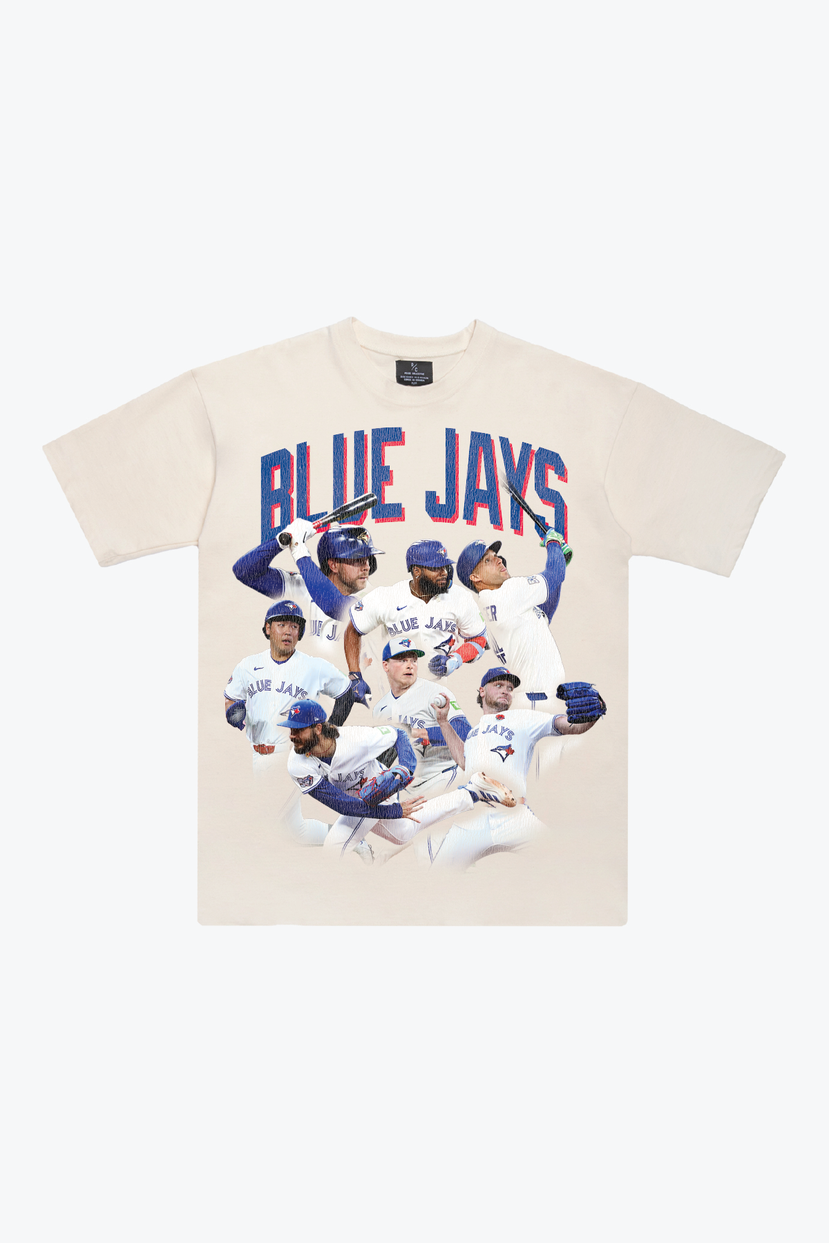 Toronto Blue Jays Team Heavyweight T-Shirt - Ivory