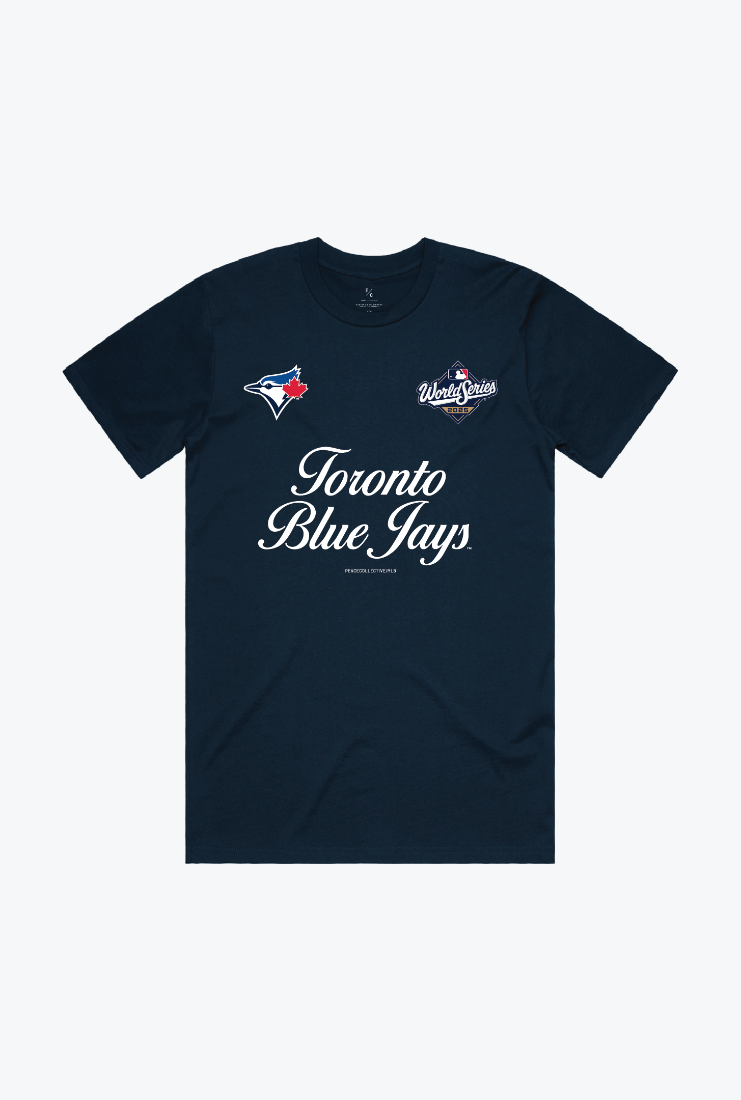 Toronto Blue Jays World Series 2025 Cursive T-Shirt - Navy