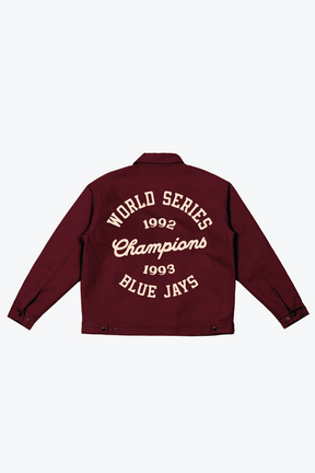 Toronto Blue Jays '92/'93 Champions Work Jacket - Maroon
