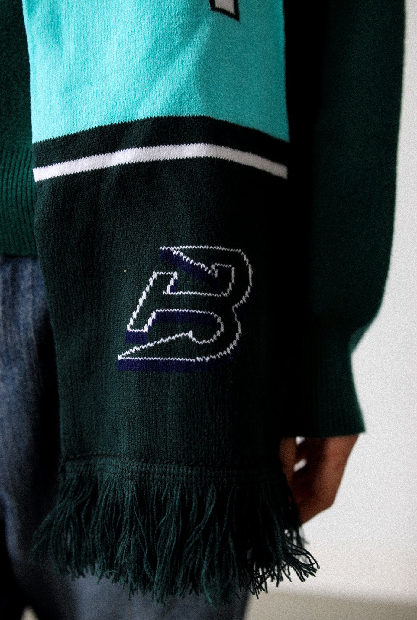 Boston Fleet Scarf - Forest Green