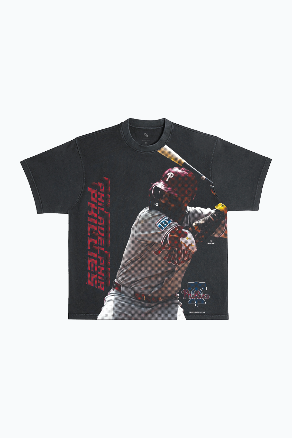 Bryce Harper Heavyweight Garment Dyed T-Shirt - Black