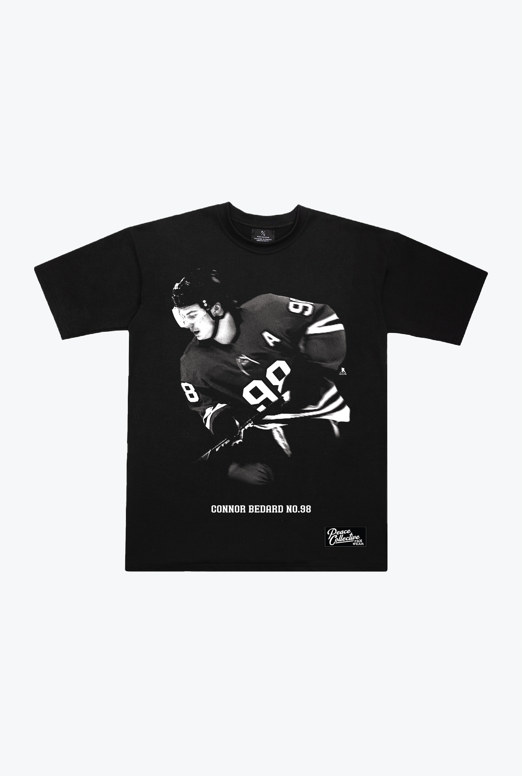 Connor Bedard Memorial Heavyweight T-Shirt - Black