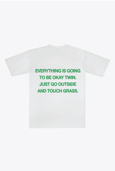 Touch Grass Heavyweight T-Shirt - White
