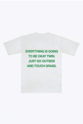 Touch Grass Heavyweight T-Shirt - White