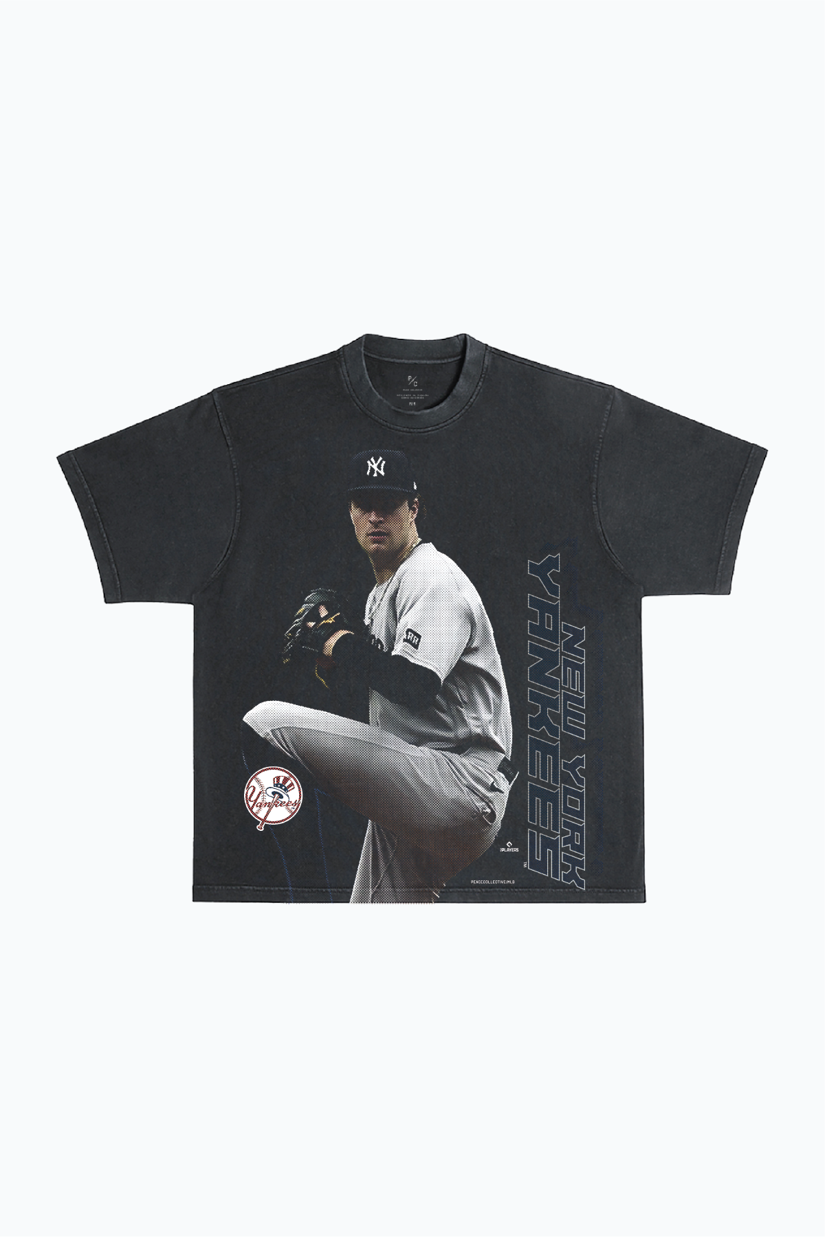 Cam Schlittler Heavyweight Garment Dyed T-Shirt - Black