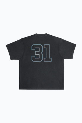 Cam Schlittler Heavyweight Garment Dyed T-Shirt - Black