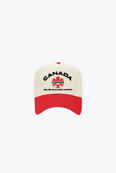 Canada Soccer A-Frame Cap - Ivory / Red
