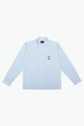Boston Celtics Long Sleeve Poplin Shirt - White / Blue