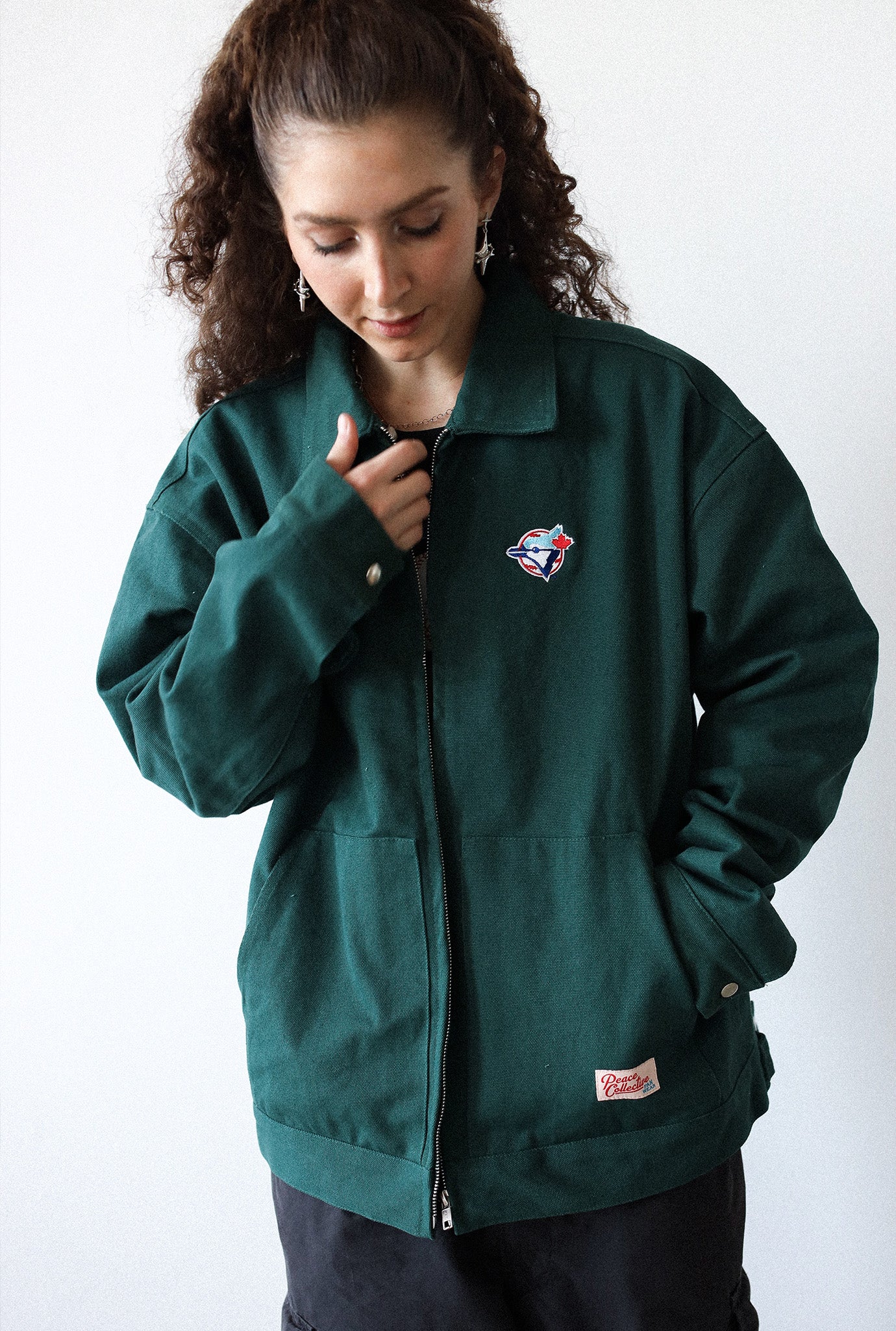 Toronto Blue Jays '92/'93 Champions Work Jacket - Green