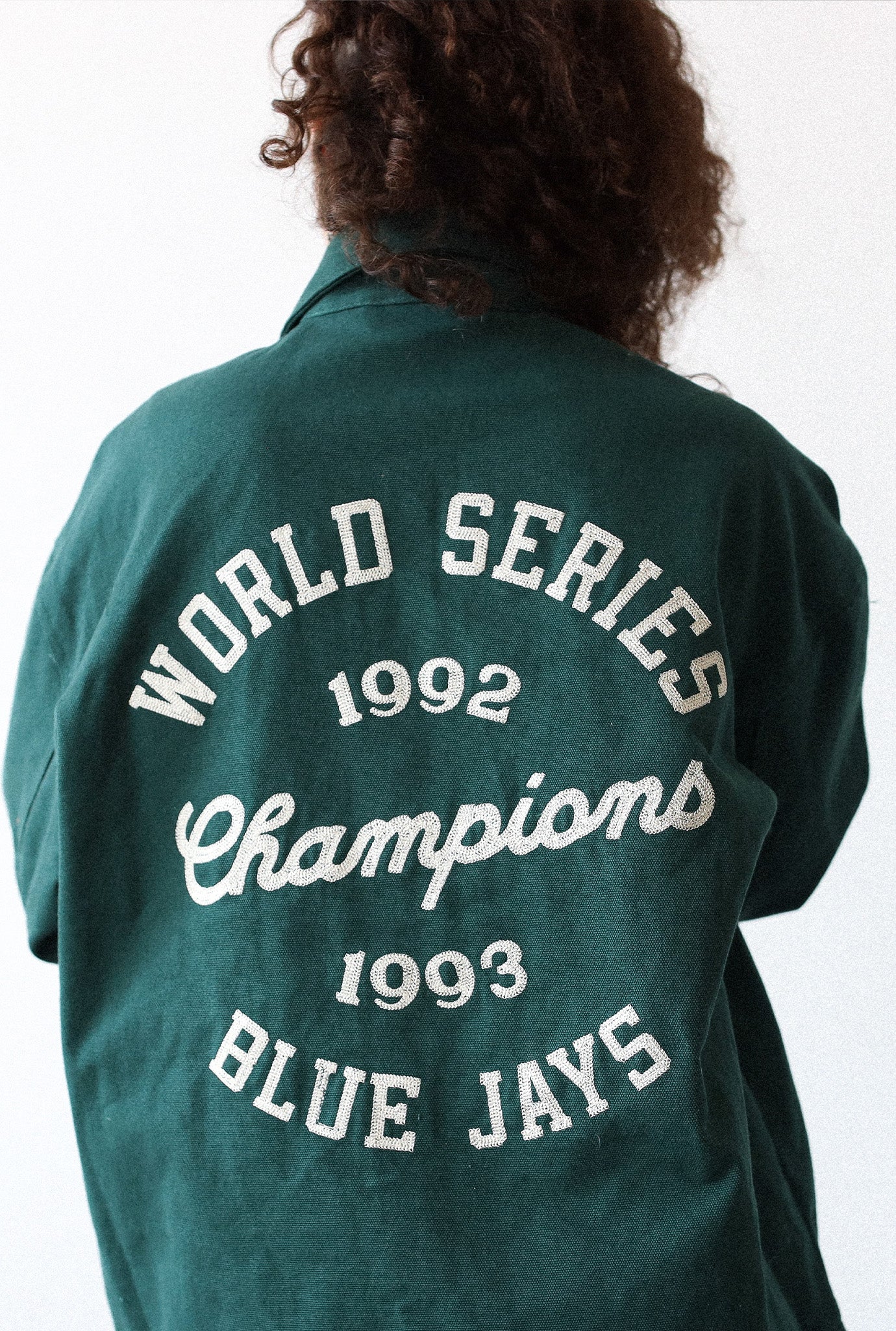 Toronto Blue Jays '92/'93 Champions Work Jacket - Green