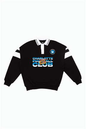 Charlotte FC x Street Fighter Oversized Rugby - Black / White
