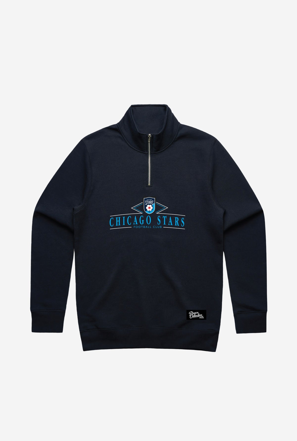 Chicago Stars FC Vintage Quarter Zip - Navy