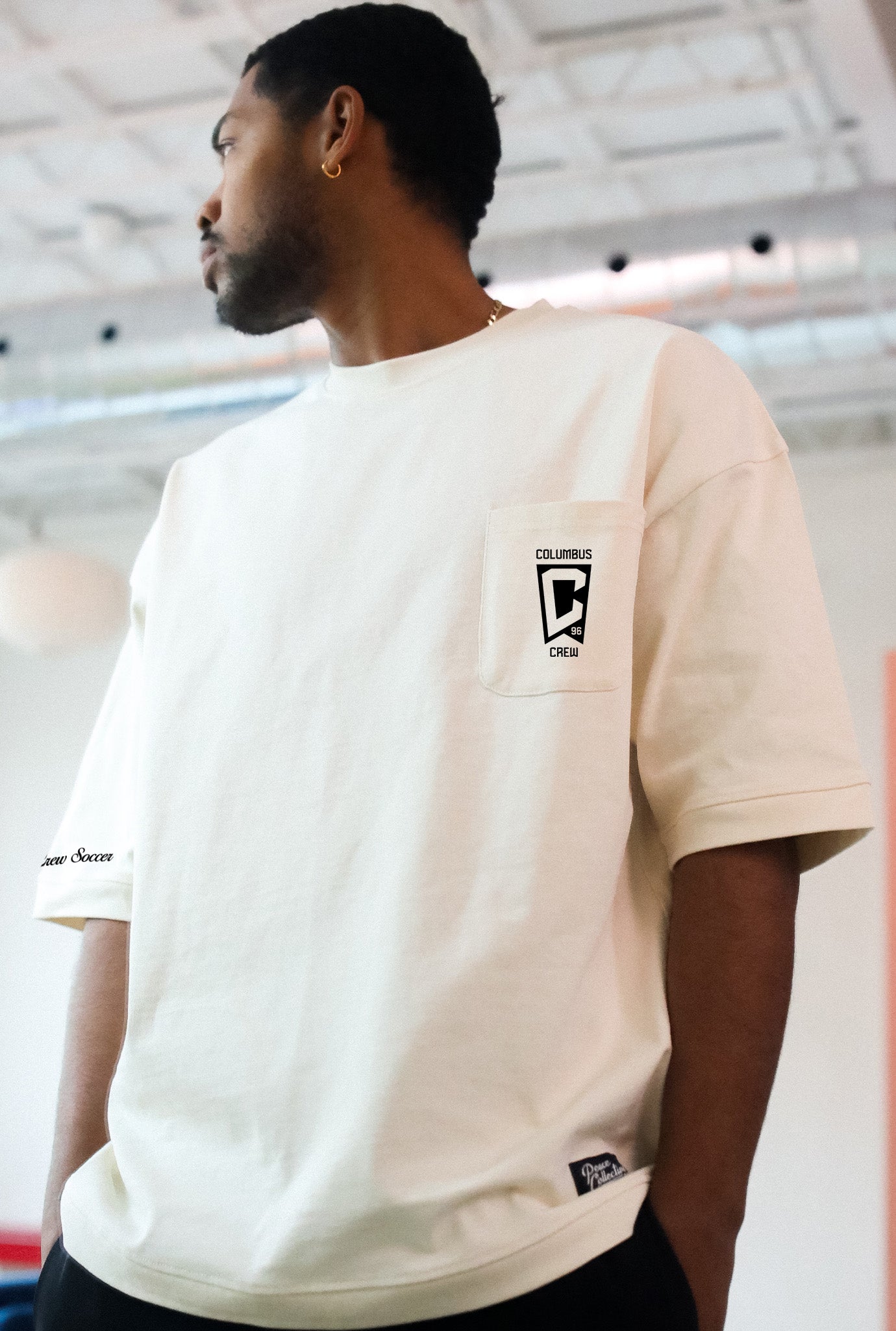 Columbus Crew Preppy Heavyweight Pocket T-Shirt - Ivory