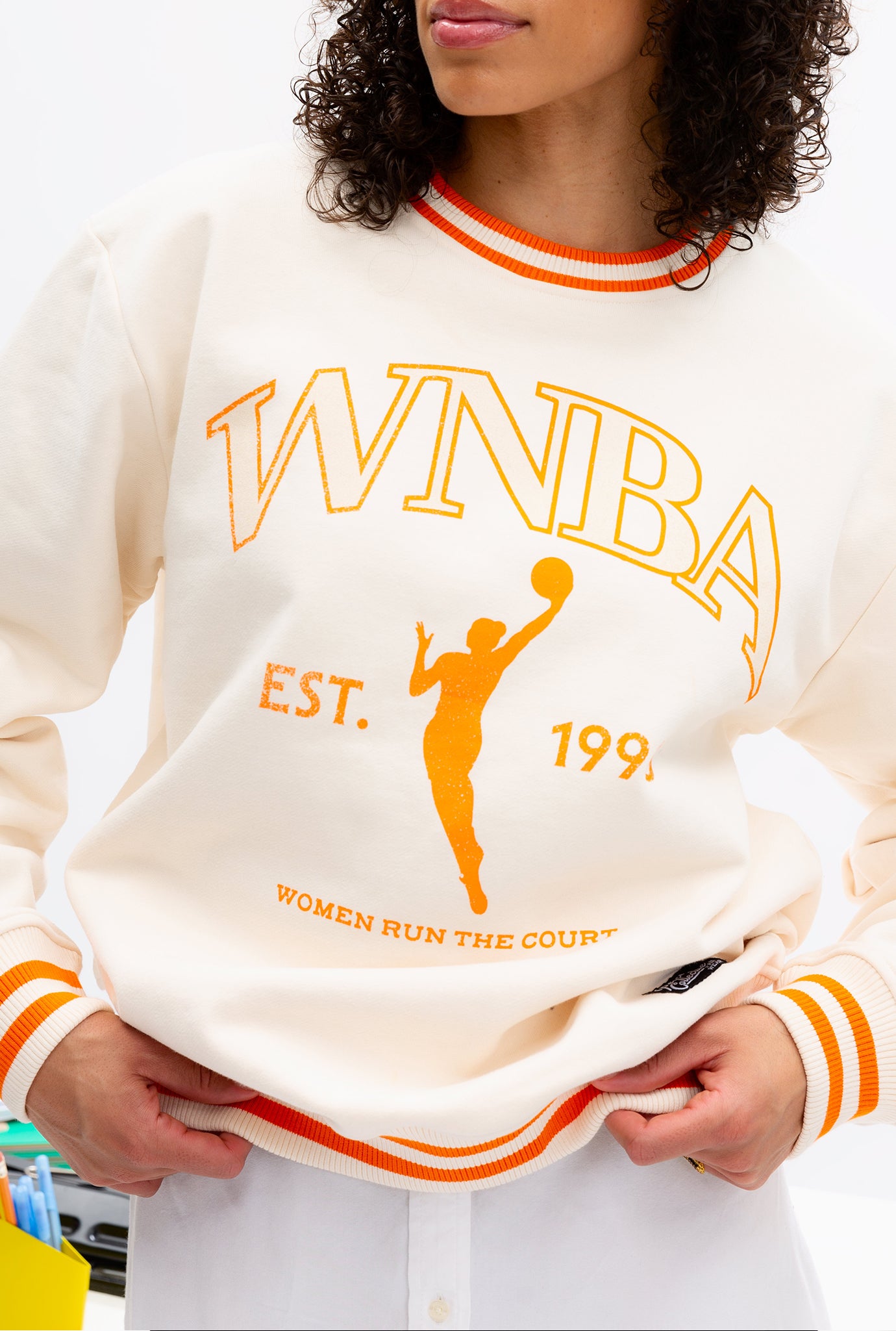 WNBA League Heavyweight Crewneck - Ivory