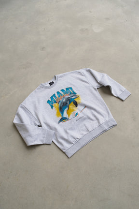 Miami Dolphins Mascot SuperHeavy™️ Crewneck - Ash