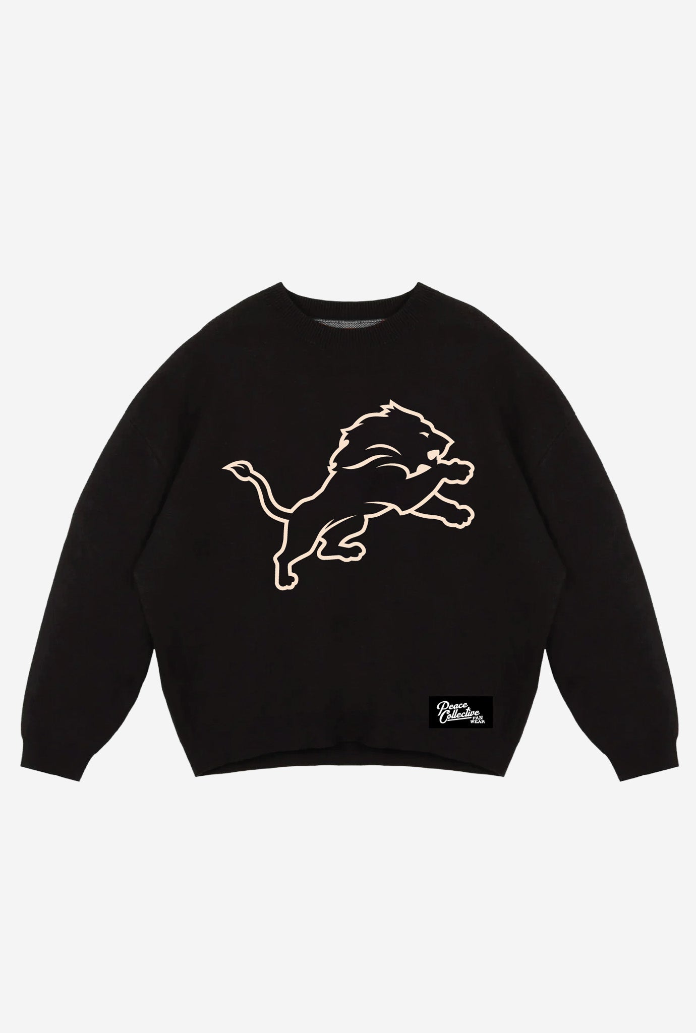Detroit Lions Knit Sweater - Black