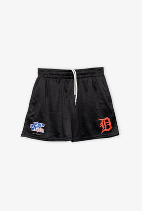 Detroit Tigers 1984 World Series Mesh Shorts - Black