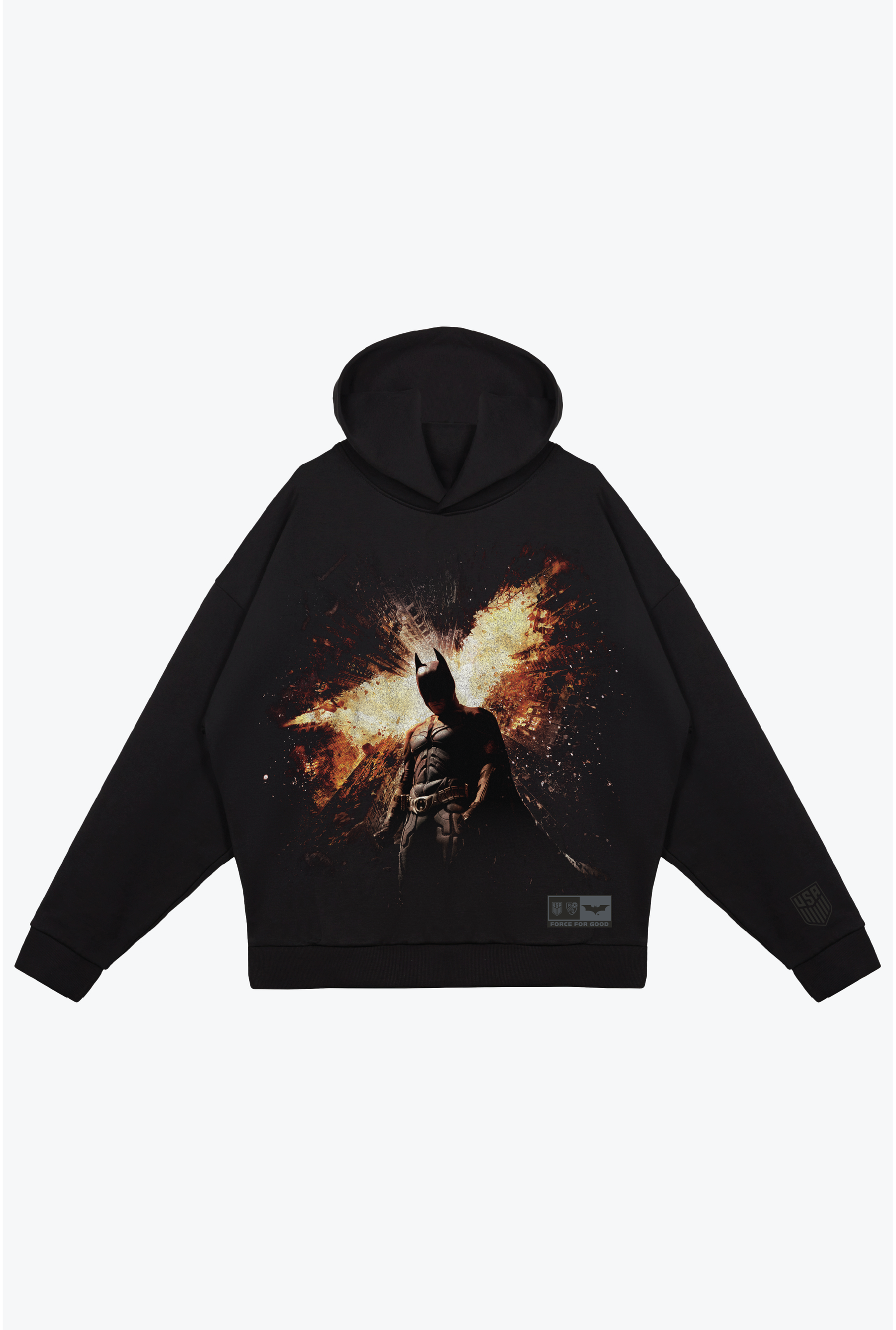 Sudadera relajada US Soccer x DC Comics The Dark Knight Rises - Negra