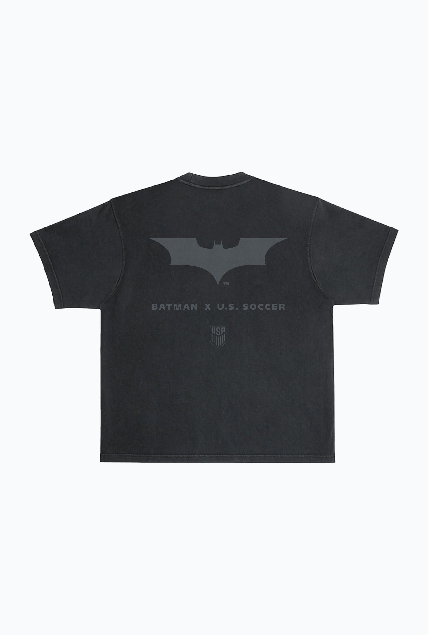 T-shirt épais teint en pièce US Soccer x DC Comics The Dark Knight Rises - Noir