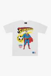 T-shirt US Soccer x DC Comics Superman Comet Heavyweight - Blanc
