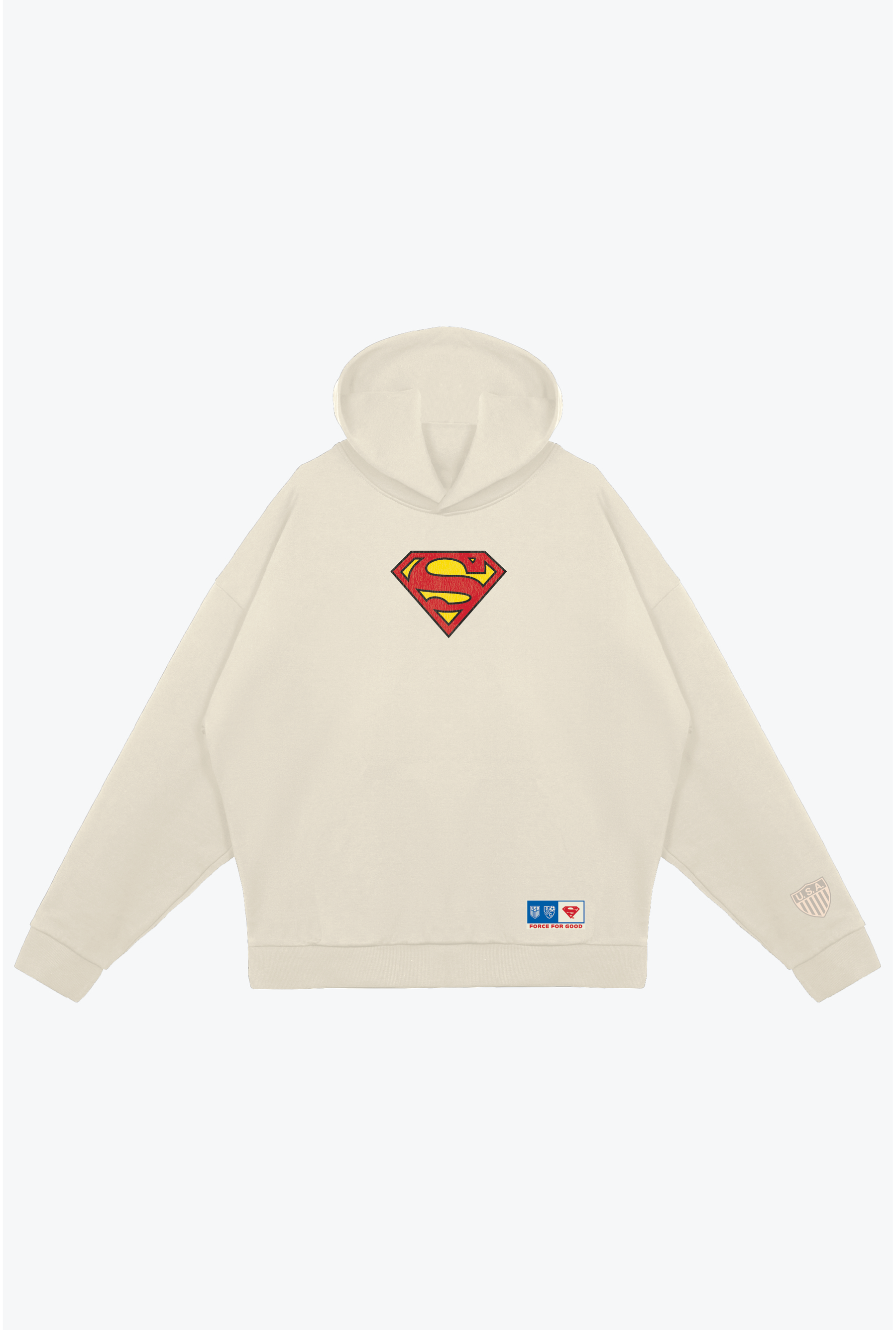 Sudadera Heavyweight US Soccer x DC Comics Superman Fuerza Para el Bien - Marfil