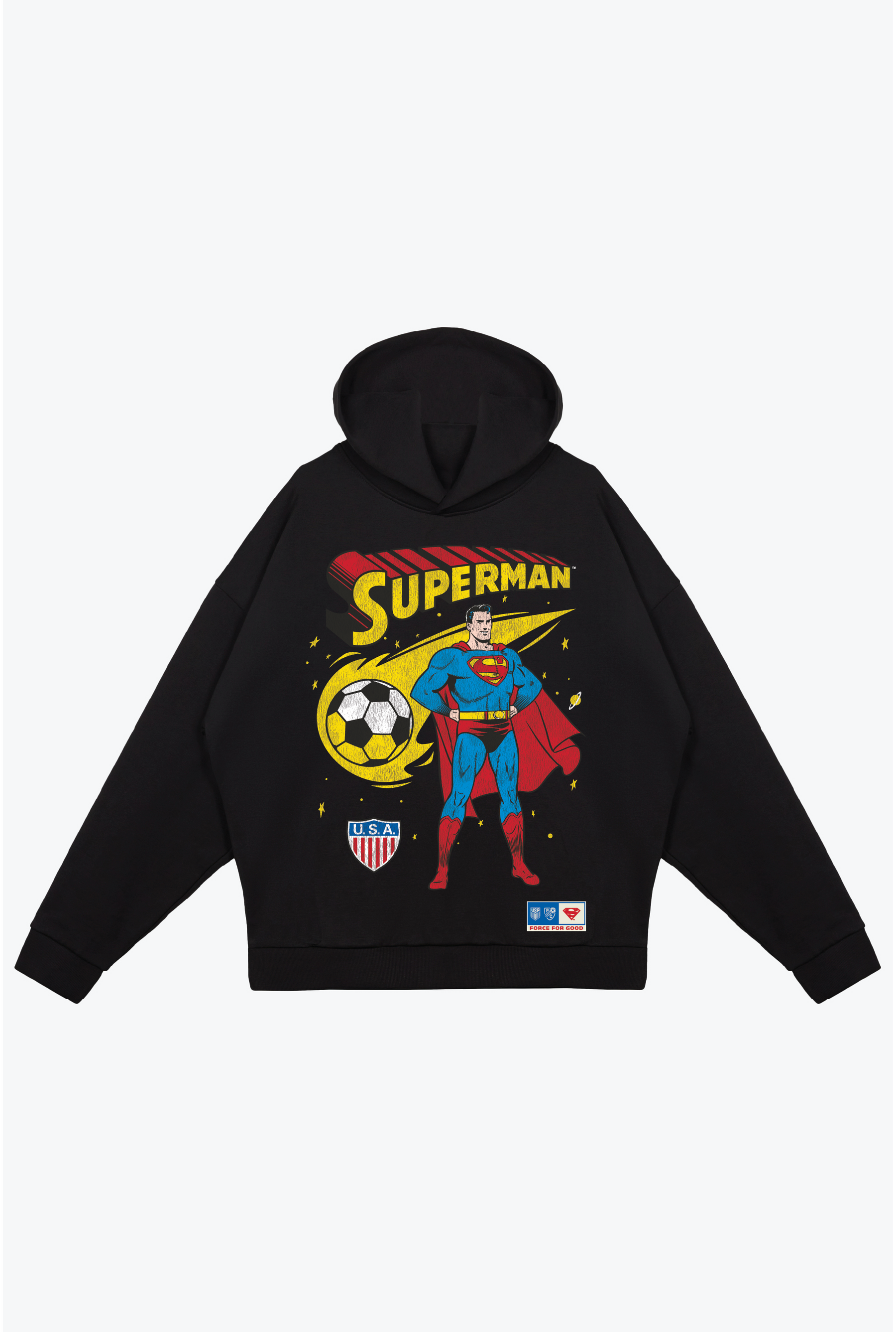 Sudadera relajada US Soccer x DC Comics Superman Comet - Negra
