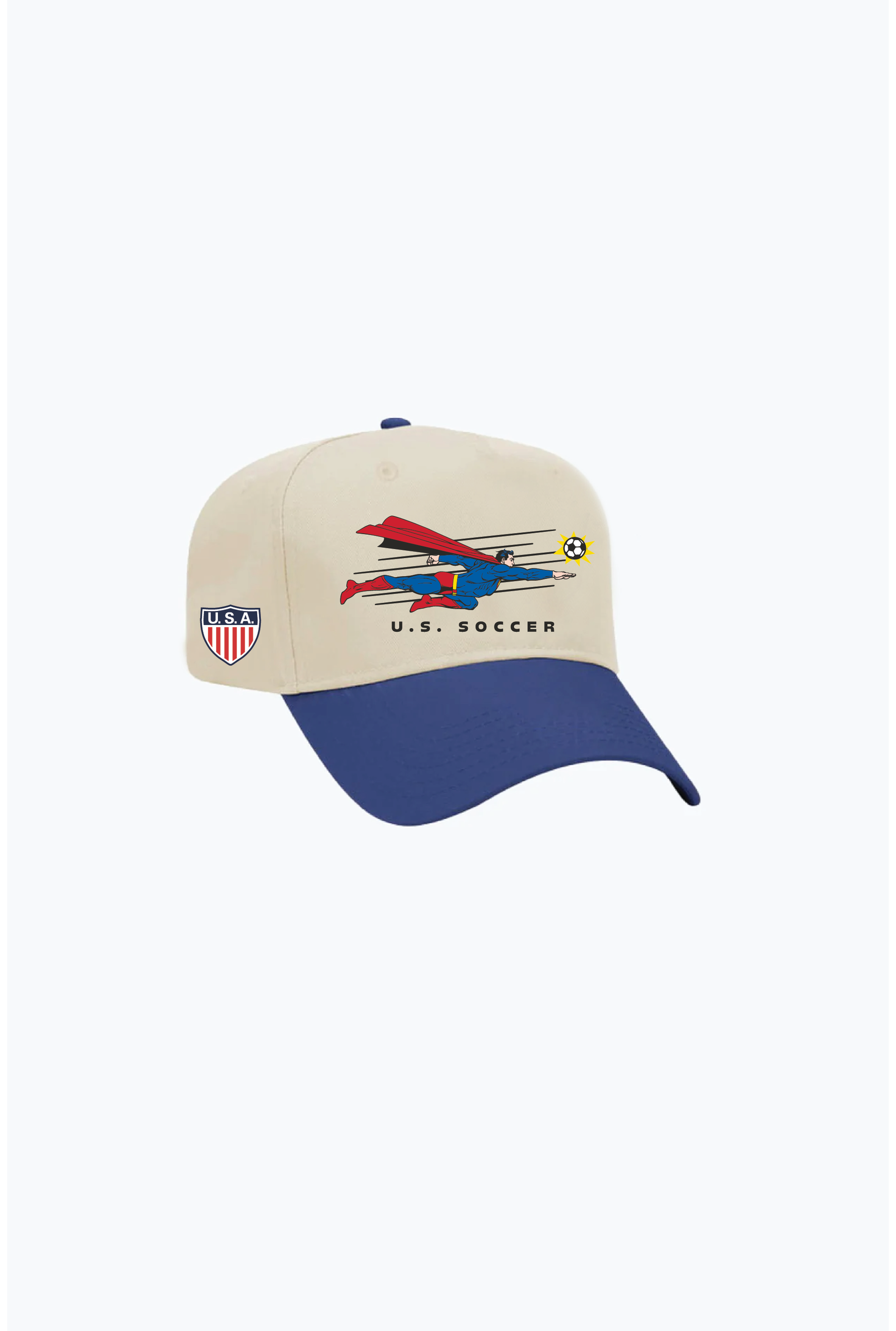 Gorra A-Frame US Soccer x DC Comics x P/C Superman - Marfil / Azul