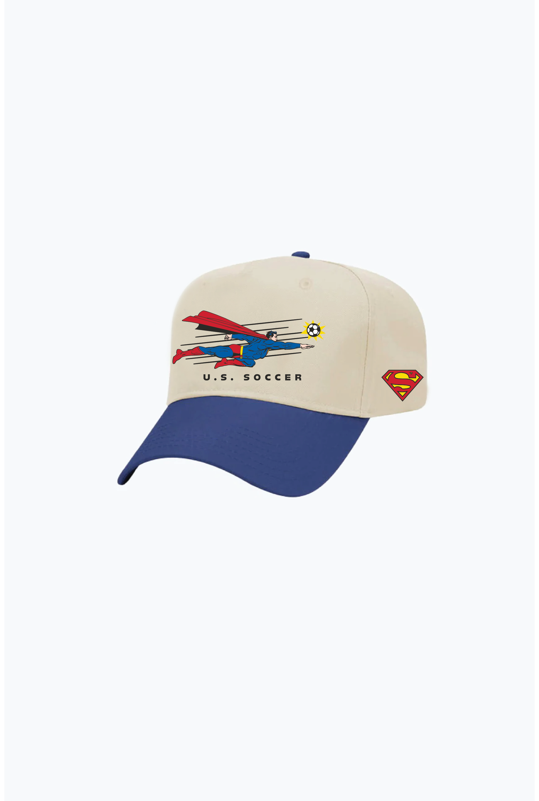 Gorra A-Frame US Soccer x DC Comics x P/C Superman - Marfil / Azul