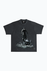 T-shirt noir épais teint en pièce, édition limitée US Soccer x DC Comics Bane