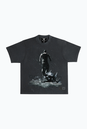 T-shirt noir épais teint en pièce, édition limitée US Soccer x DC Comics Bane