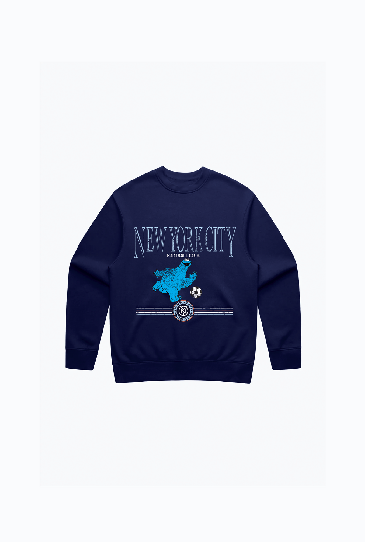 New York City FC x Sesame Street Dribble Kids Crewneck - Navy