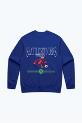 Seattle Sounders x Sesame Street Dribble Crewneck - Blue