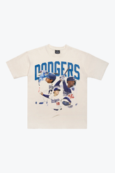 Los Angeles Dodgers Team Heavyweight T-Shirt - Ivory