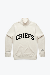Kansas City Chiefs Collegiate Quarter Zip - Elfenbein