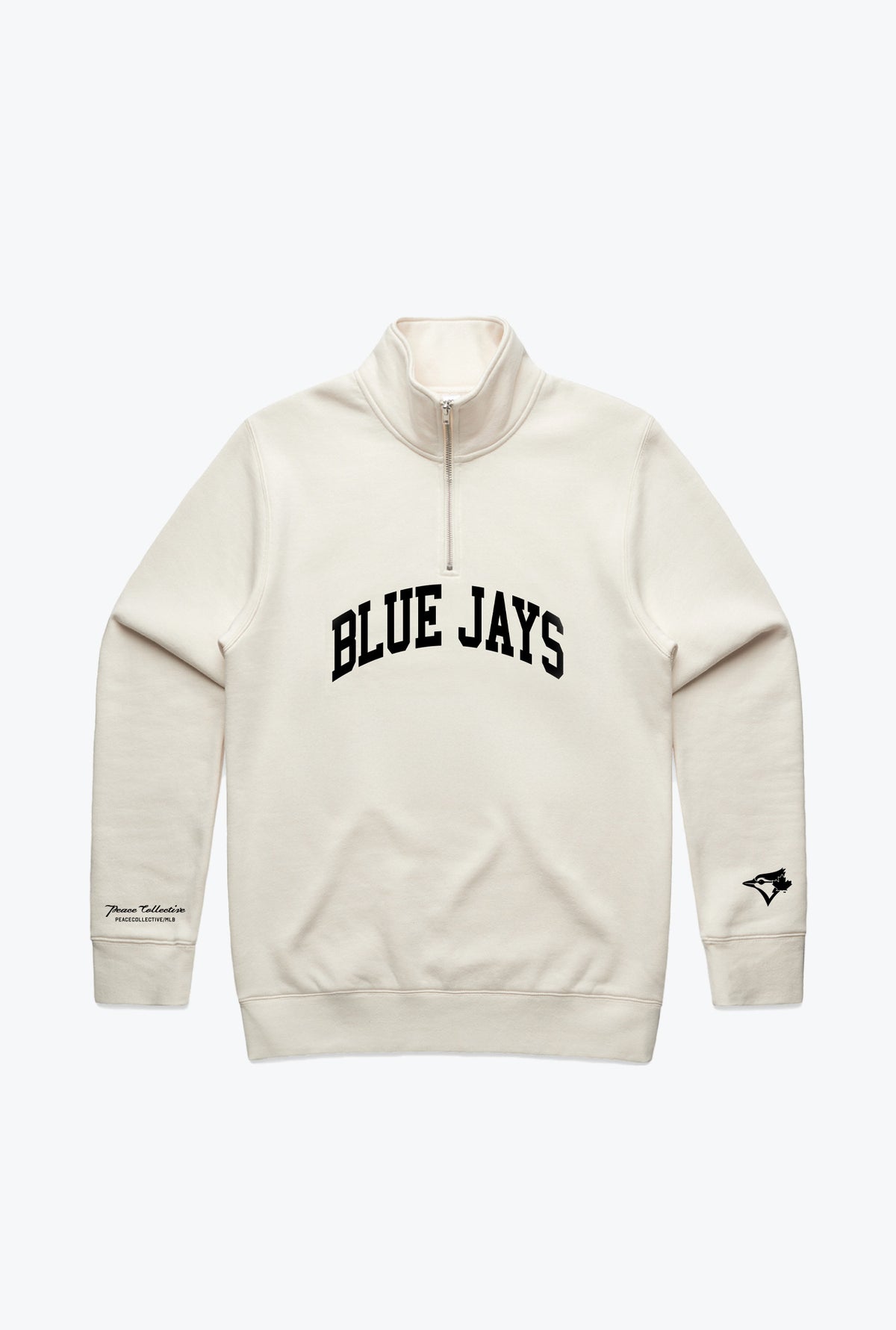 Toronto Blue Jays Collegiate Quarter Zip - Ivory