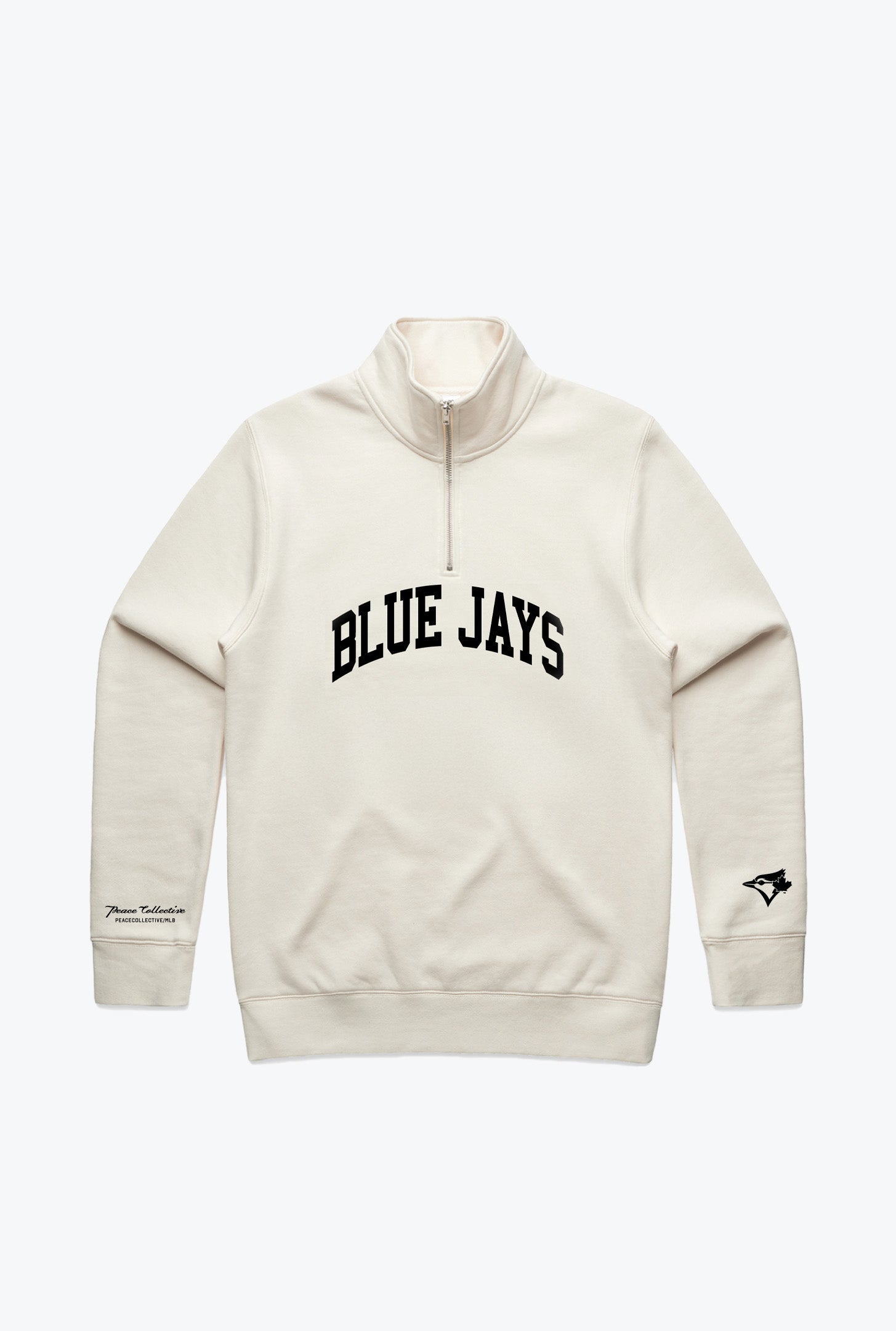 Toronto Blue Jays Collegiate Quarter Zip - Ivory