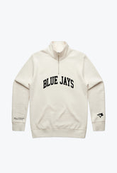 Toronto Blue Jays Collegiate Quarter Zip - Ivory