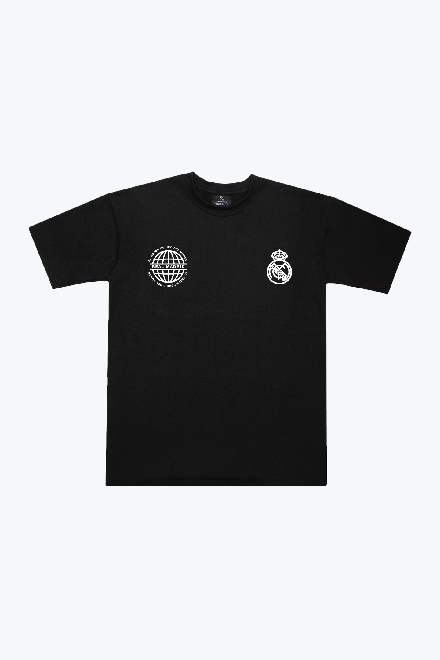 Real Madrid European Champions Heavyweight T-Shirt - Black